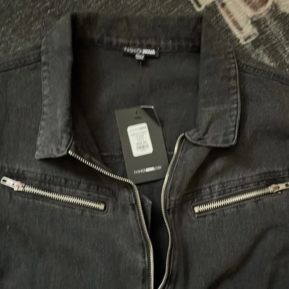 Dark Denim Jumpsuit - Picture 3 of 7